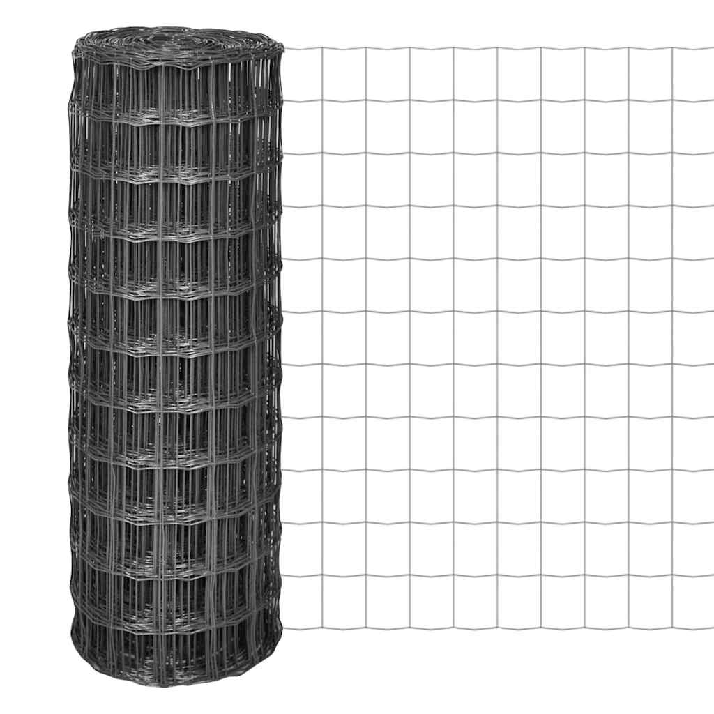 Euro Fence Steel 10x1.2 m Grey