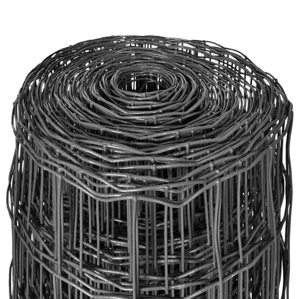 Euro Fence Steel 25x0.8 m Grey