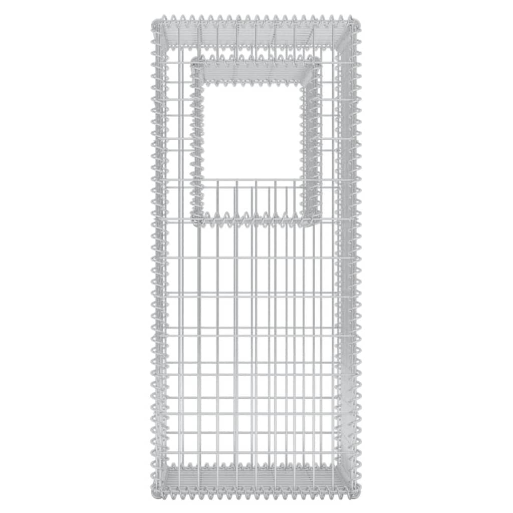 vidaXL Gabion Basket Post/Planter Steel 50x50x120 cm