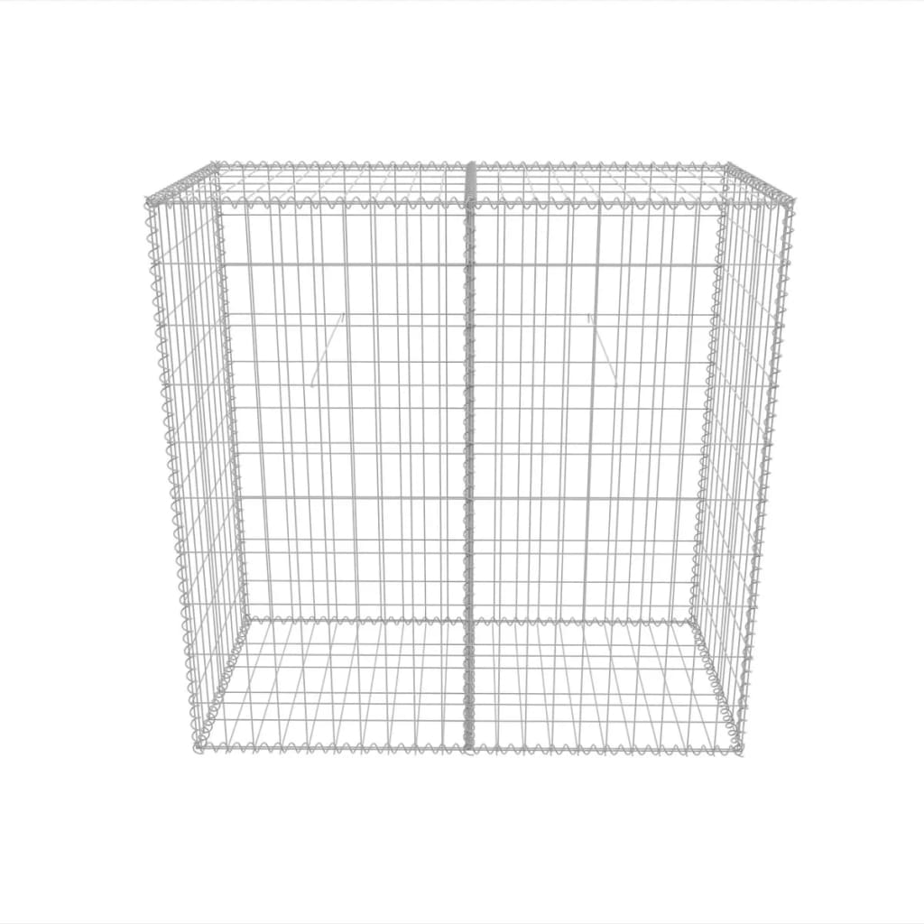 vidaXL Gabion Basket Galvanised Steel 100x50x100 cm