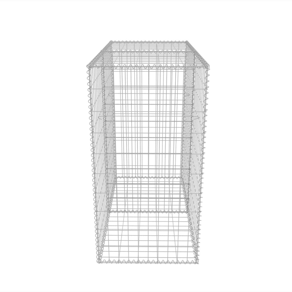 vidaXL Gabion Basket Galvanised Steel 100x50x100 cm