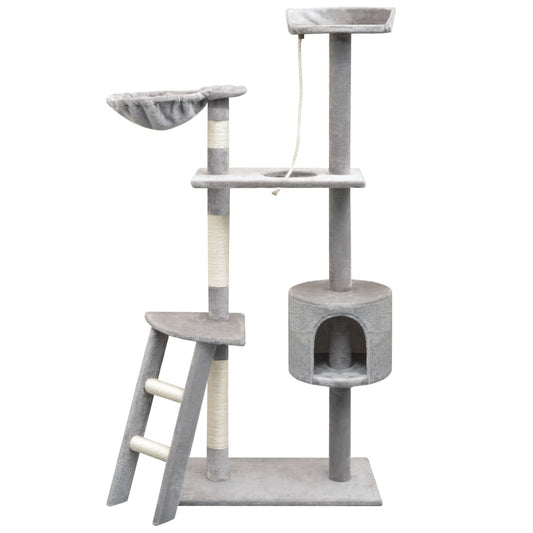 Cat Tree | Grey | Wooden frame | Large | Cat Tree | Rectangular | Modern