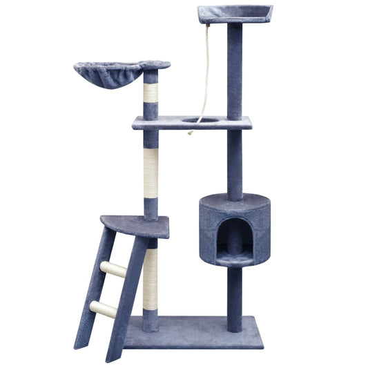 vidaXL Cat Tree with Sisal Scratching Posts 150 cm Dark Blue