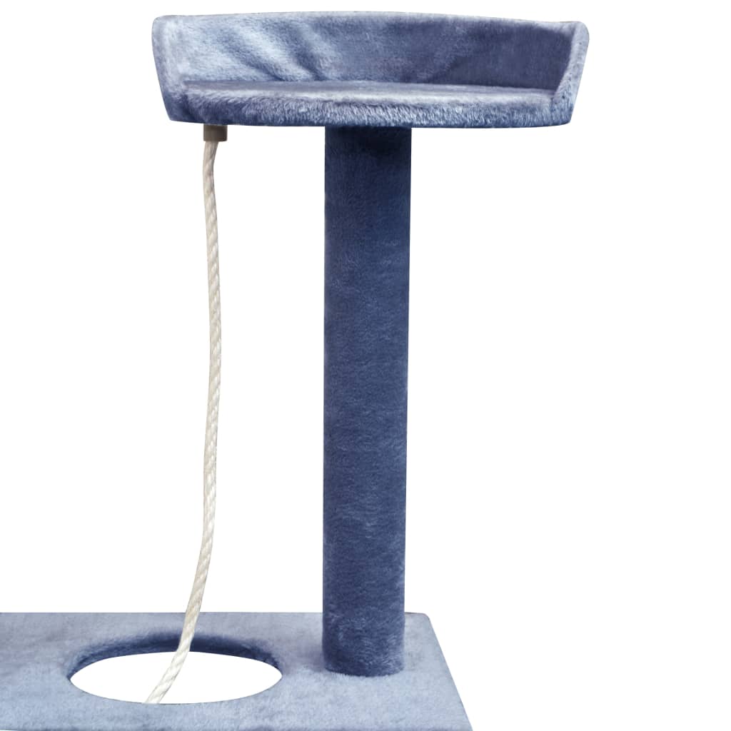 vidaXL Cat Tree with Sisal Scratching Posts 150 cm Dark Blue