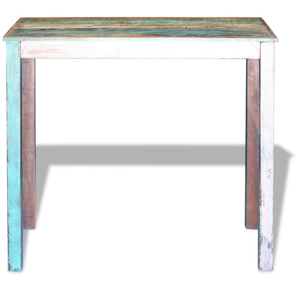 vidaXL Bar Table Solid Reclaimed Wood 115x60x107 cm