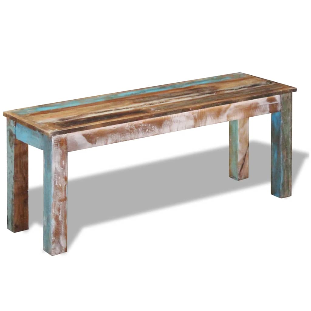 Bench | Multicolour | Solid reclaimed wood | Medium | Durable