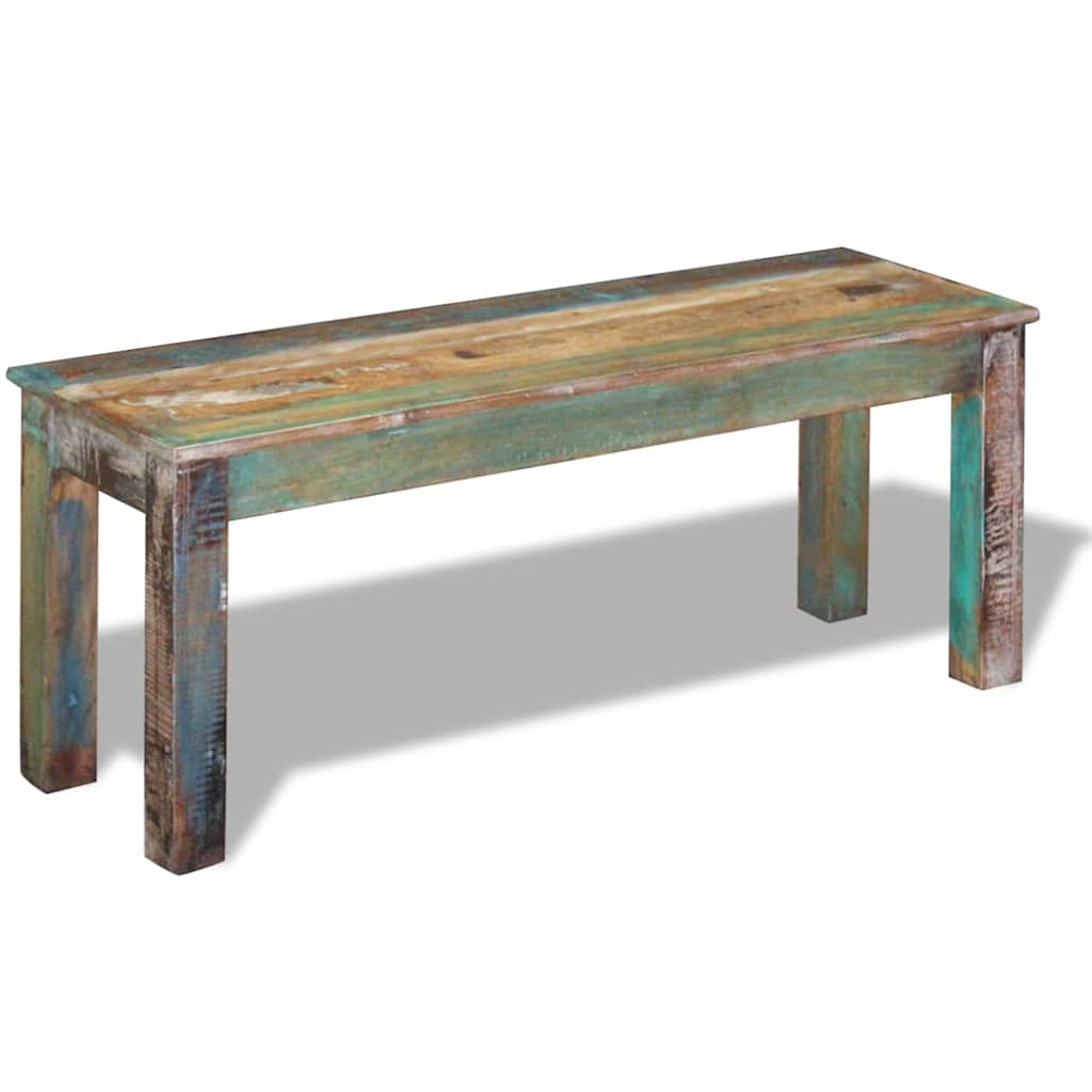Bench | Multicolour | Solid reclaimed wood | Medium | Durable