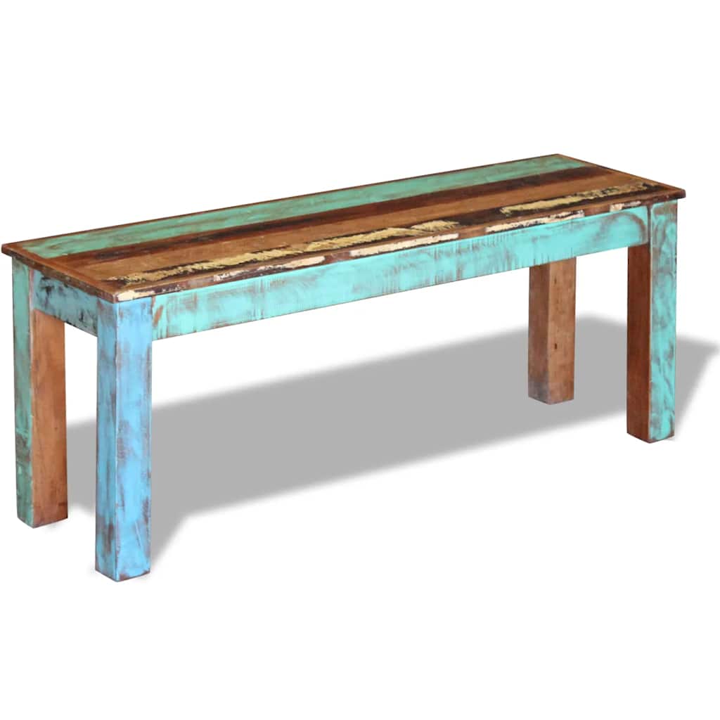 Bench | Multicolour | Solid reclaimed wood | Medium | Durable