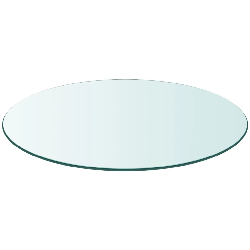 vidaXL Table Top Tempered Glass Round 600 mm