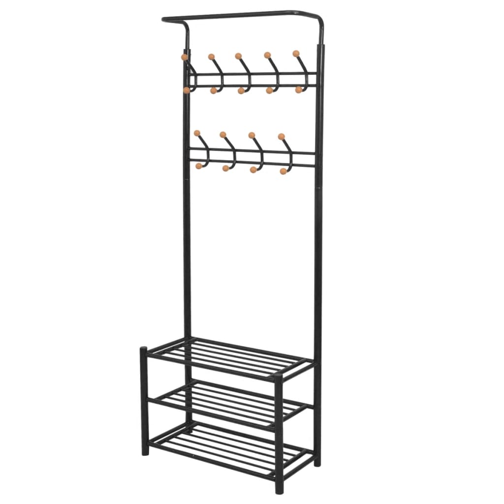 Clothes Rack | Black | Steel, Plastic | Medium | Clothes Rack