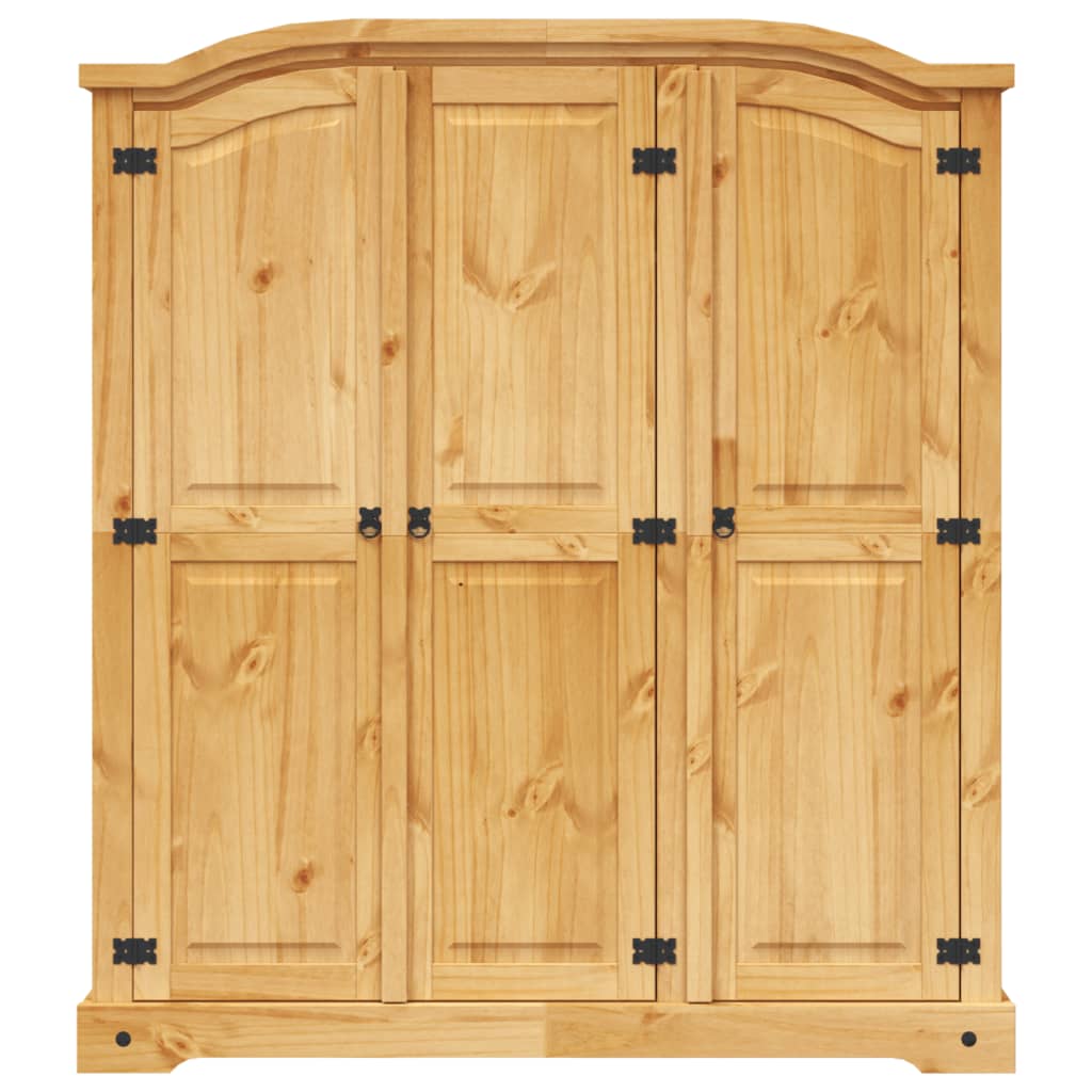 vidaXL Wardrobe Mexican Pine Corona Range 3 Doors