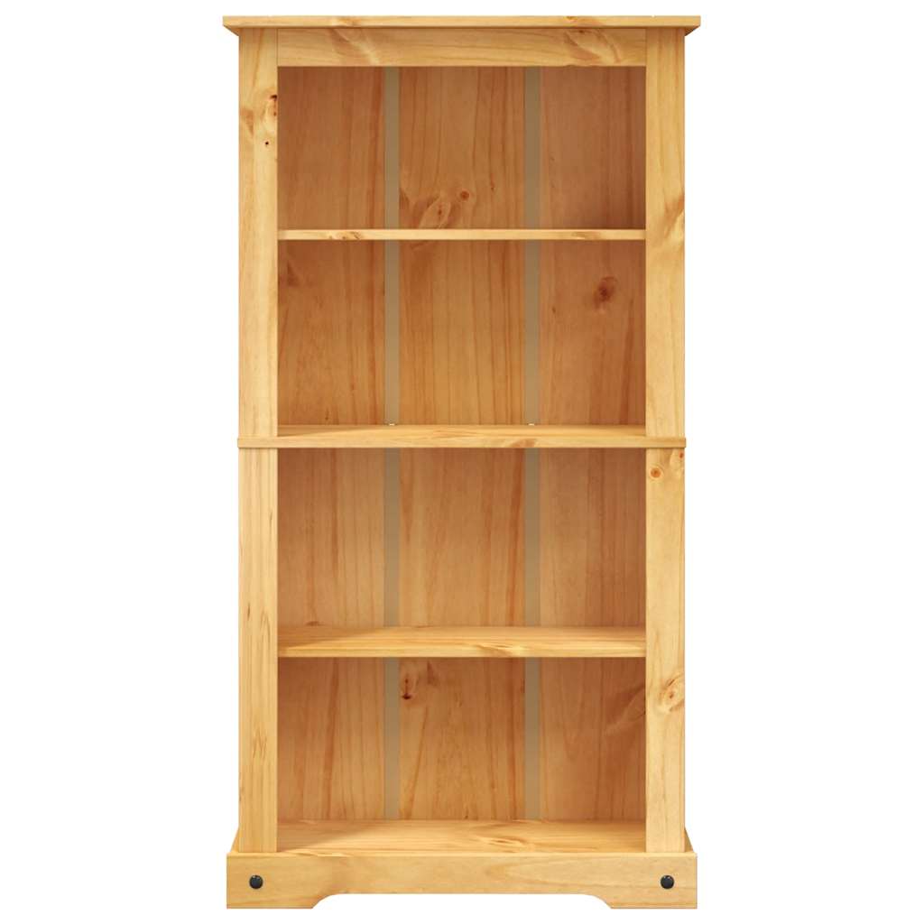 243743 vidaXL 4-Tier Bookcase Mexican Pine Corona Range 80x29x150 cm