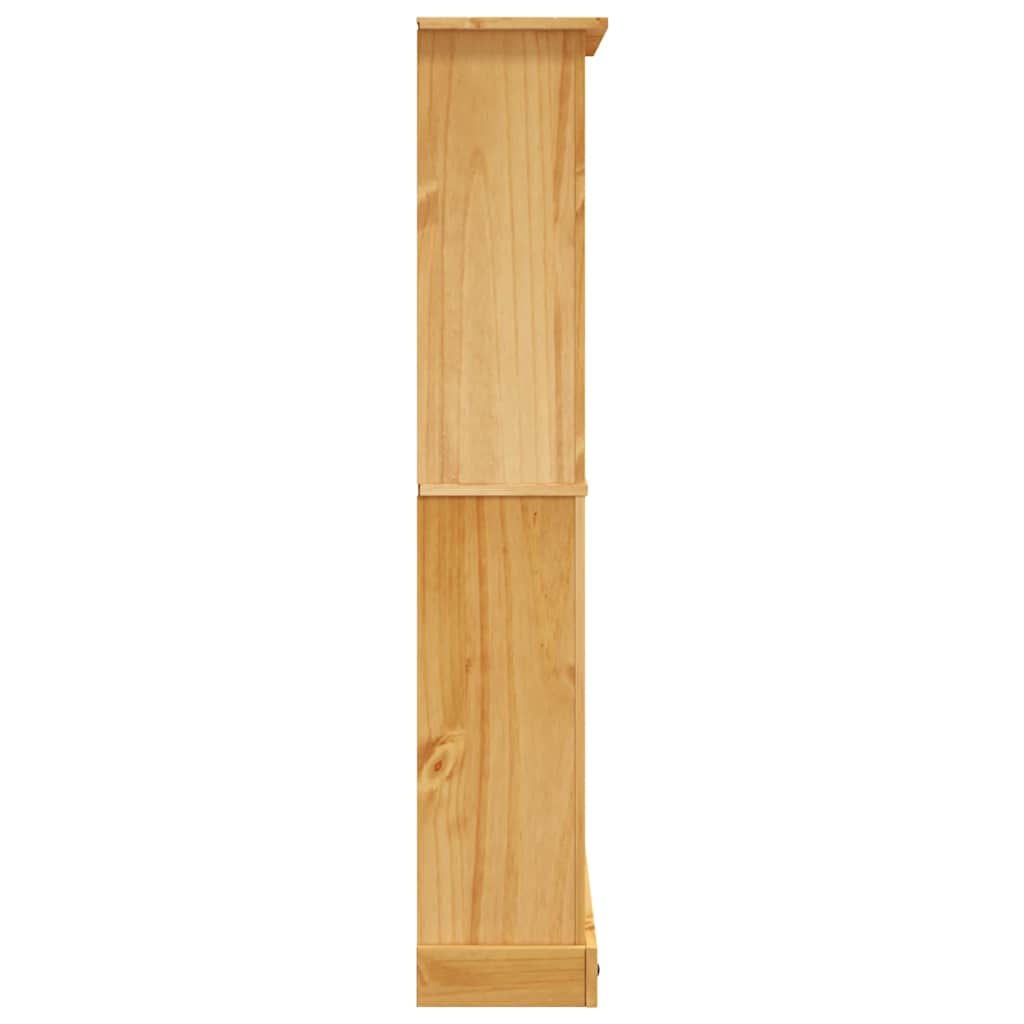 243743 vidaXL 4-Tier Bookcase Mexican Pine Corona Range 80x29x150 cm