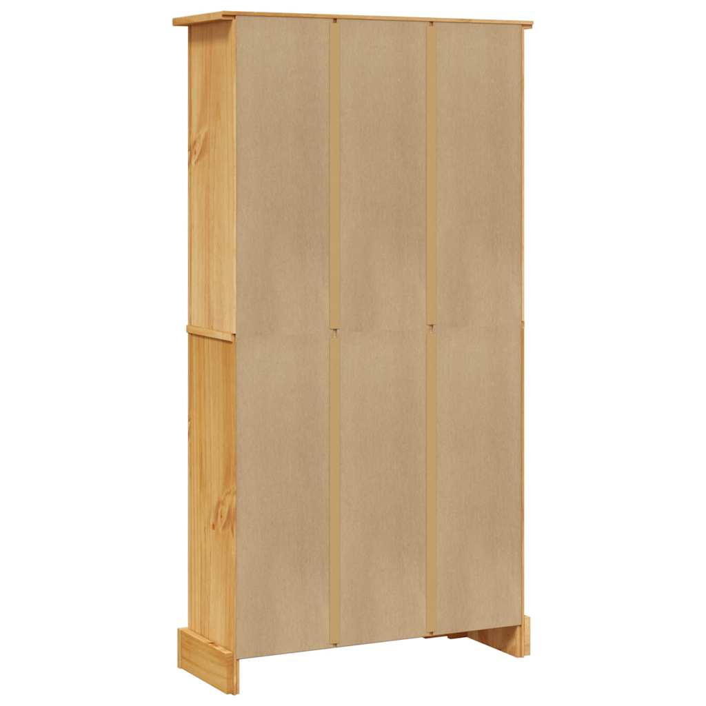 243743 vidaXL 4-Tier Bookcase Mexican Pine Corona Range 80x29x150 cm