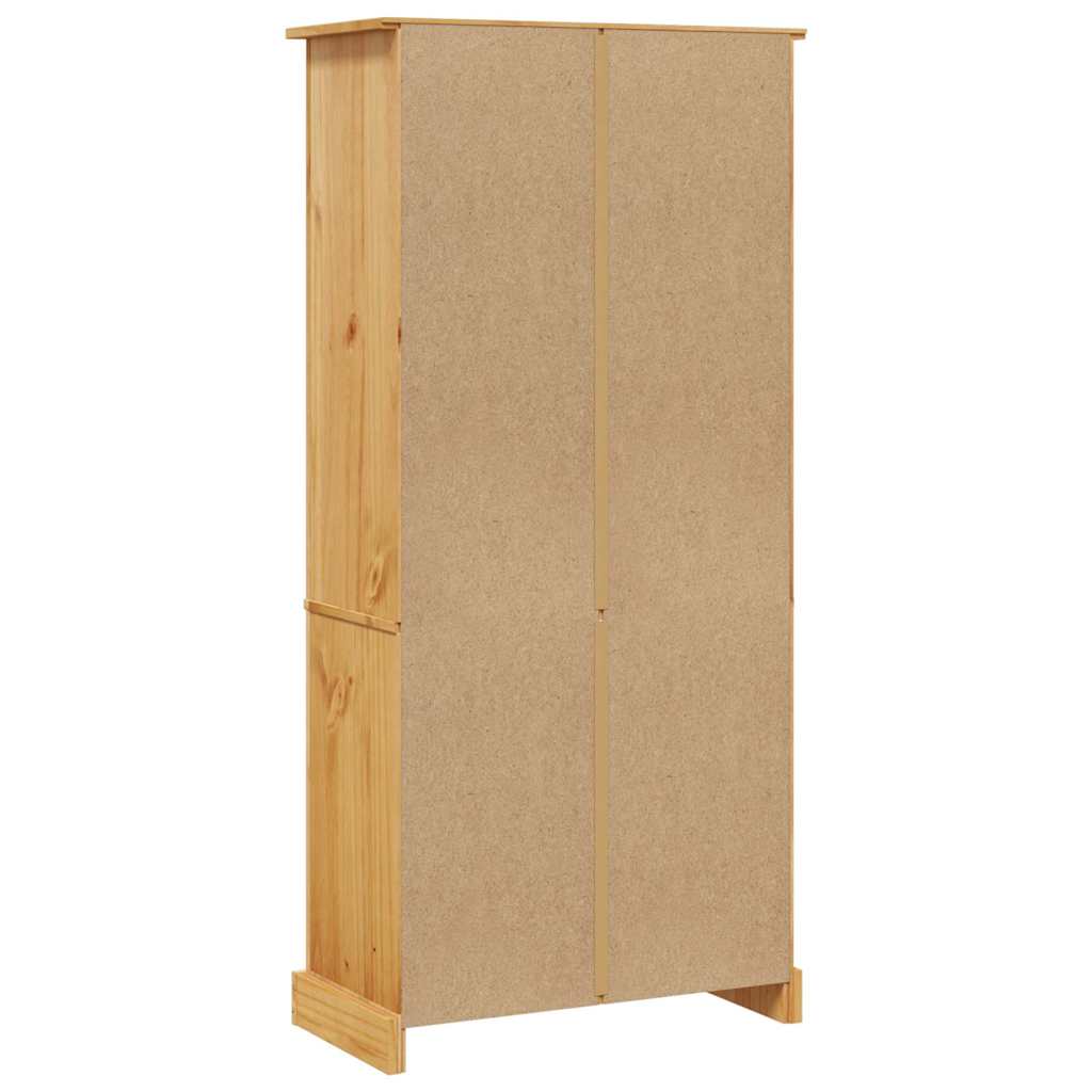 243744 vidaXL 5-Tier Bookcase Mexican Pine Corona Range 80x40x170 cm