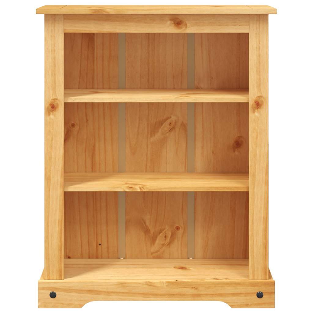 243745 vidaXL 3-Tier Bookcase Mexican Pine Corona Range 80x29x100 cm