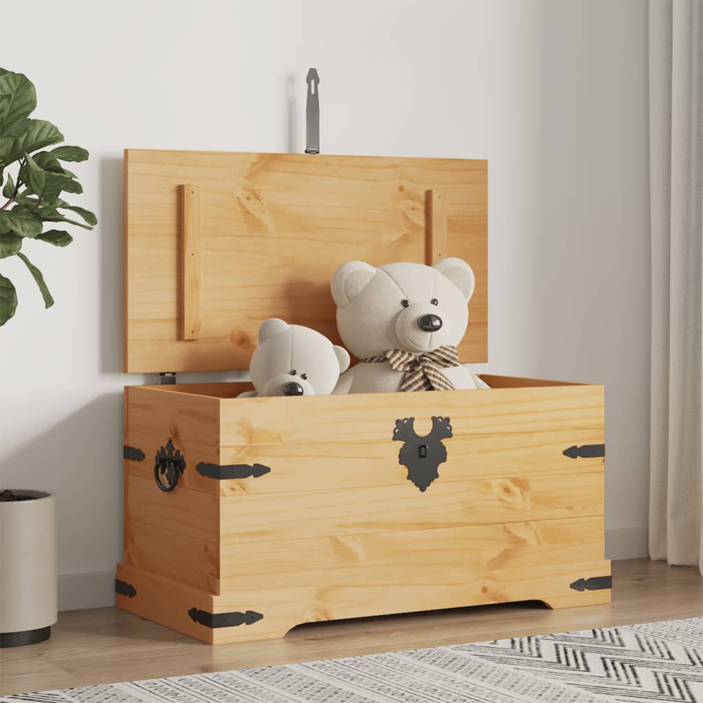 vidaXL Storage Chest Mexican Pine Corona Range 91x49.5x47 cm