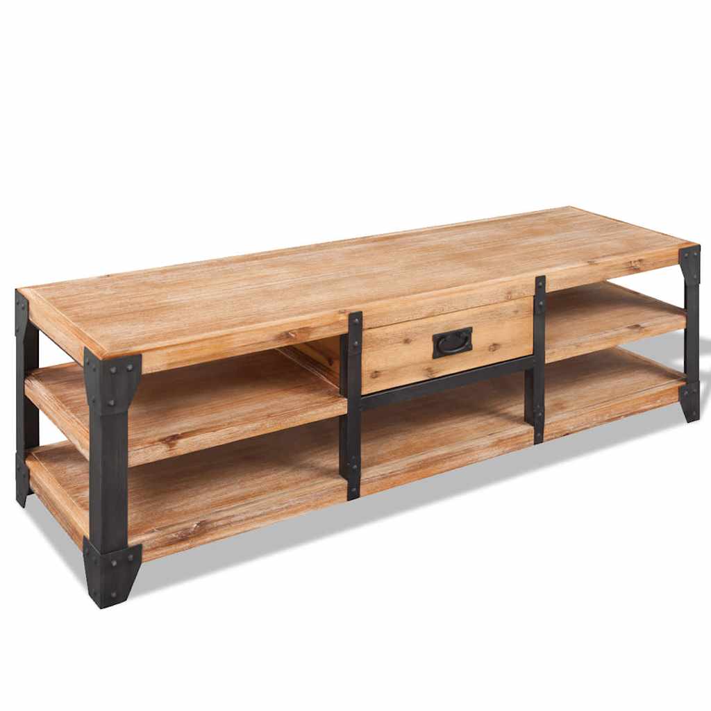 243913 vidaXL TV Stand Solid Acacia Wood 140x40x45 cm