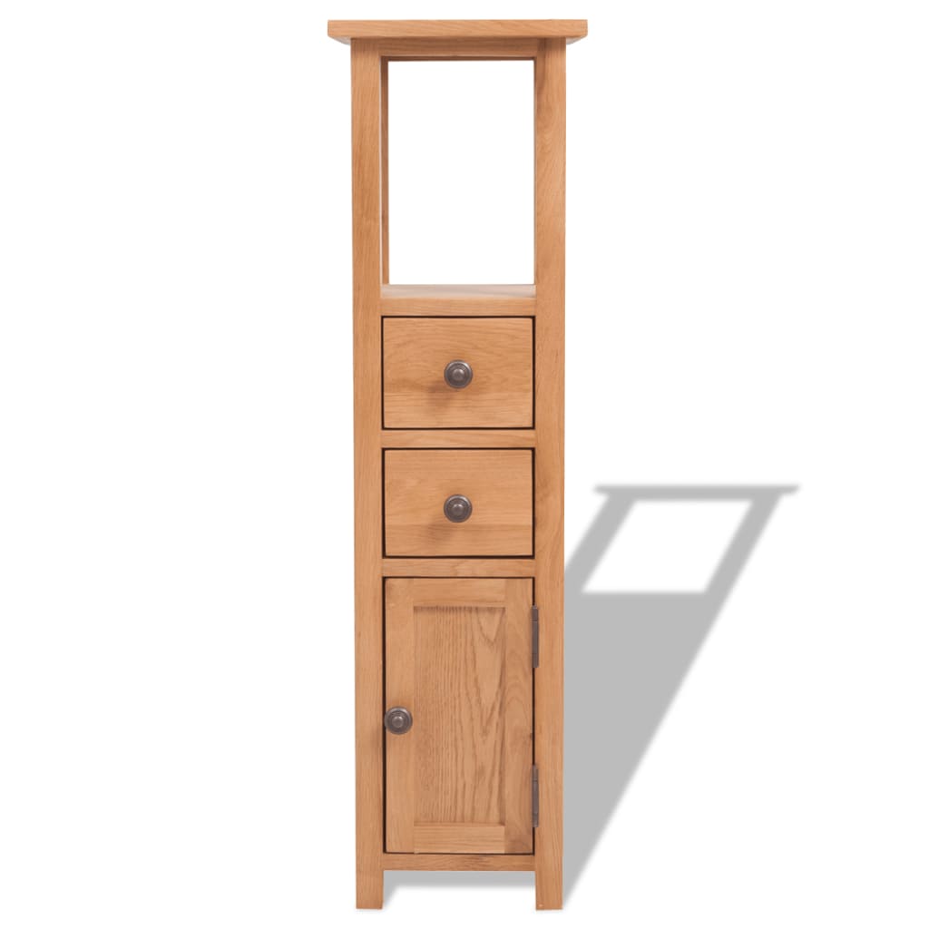 vidaXL Corner Cabinet 26x26x94 cm Solid Oak Wood