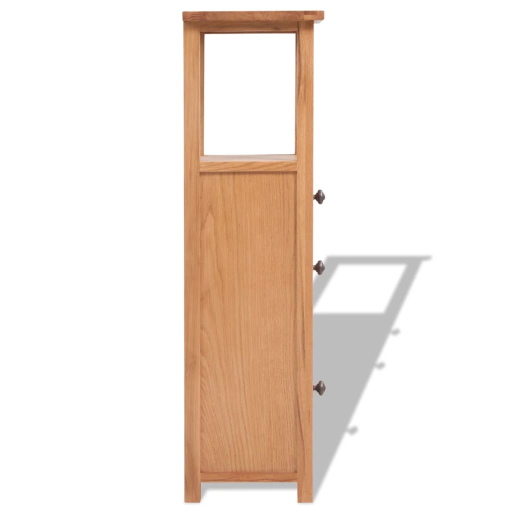 vidaXL Corner Cabinet 26x26x94 cm Solid Oak Wood