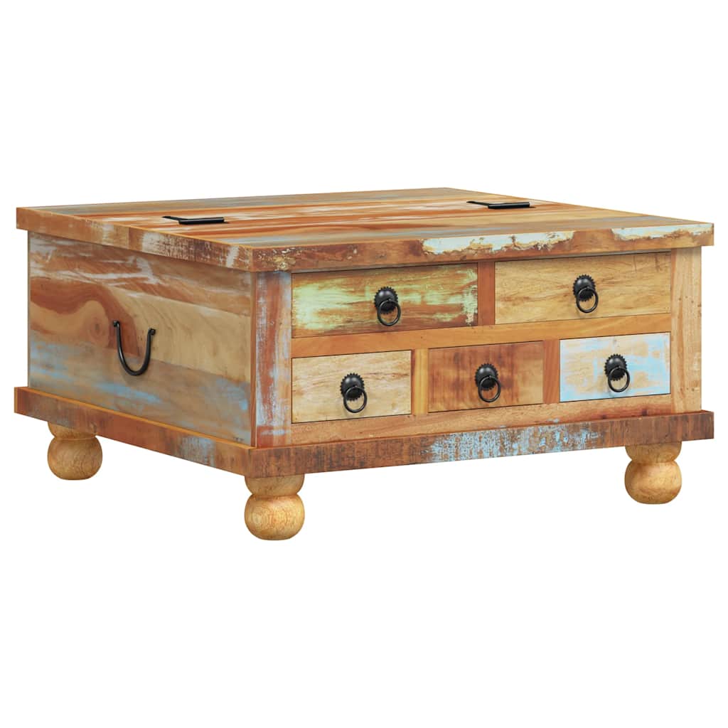 243978 vidaXL Coffee Table Reclaimed Wood 70x70x38 cm