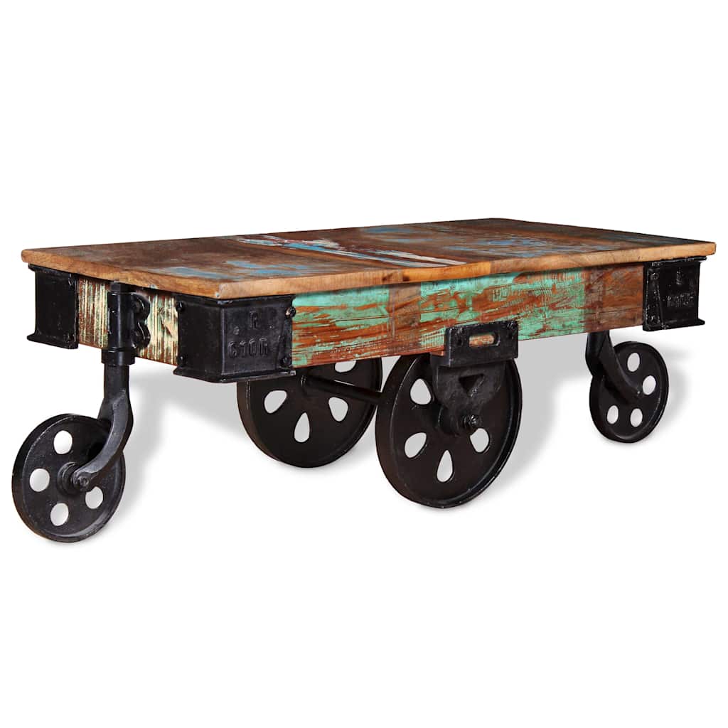 243980 vidaXL Coffee Table Reclaimed Wood 90x45x35 cm