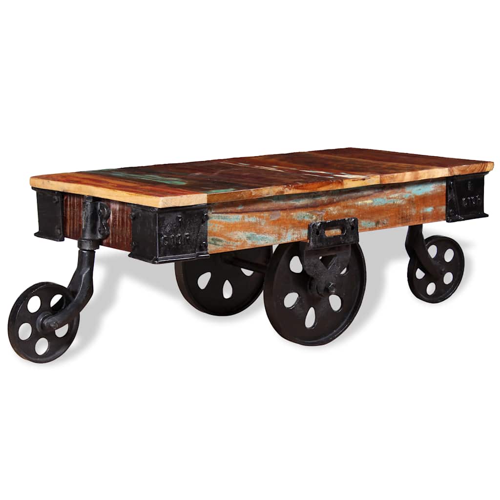 243980 vidaXL Coffee Table Reclaimed Wood 90x45x35 cm