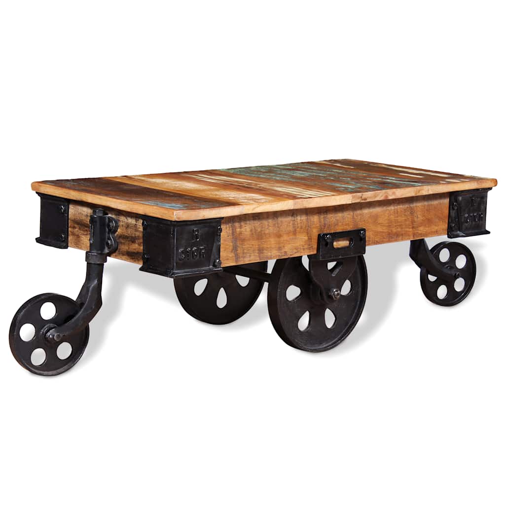 243980 vidaXL Coffee Table Reclaimed Wood 90x45x35 cm
