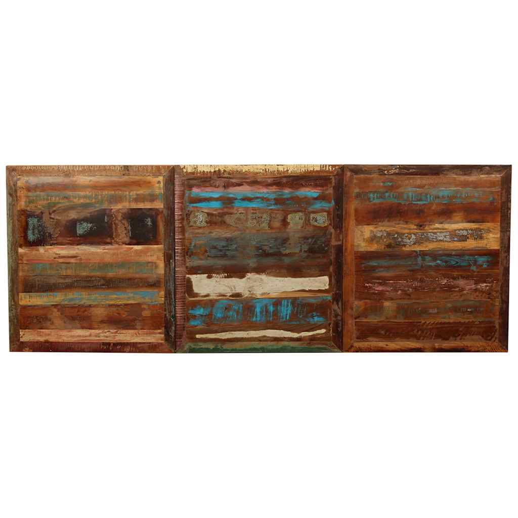Dining Table | Multicolour | Solid reclaimed wood and powder-coated steel