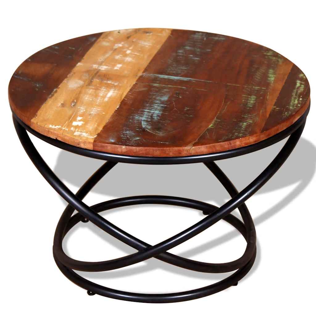 244015 vidaXL Coffee Table Solid Reclaimed Wood 60x60x40 cm