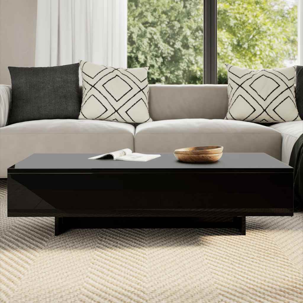 244023 vidaXL Coffee Table High Gloss Black