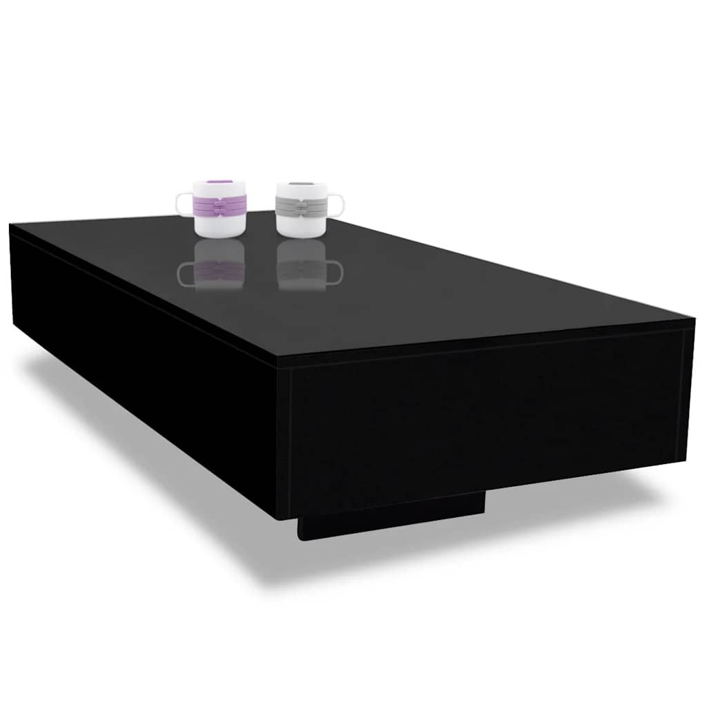 244023 vidaXL Coffee Table High Gloss Black