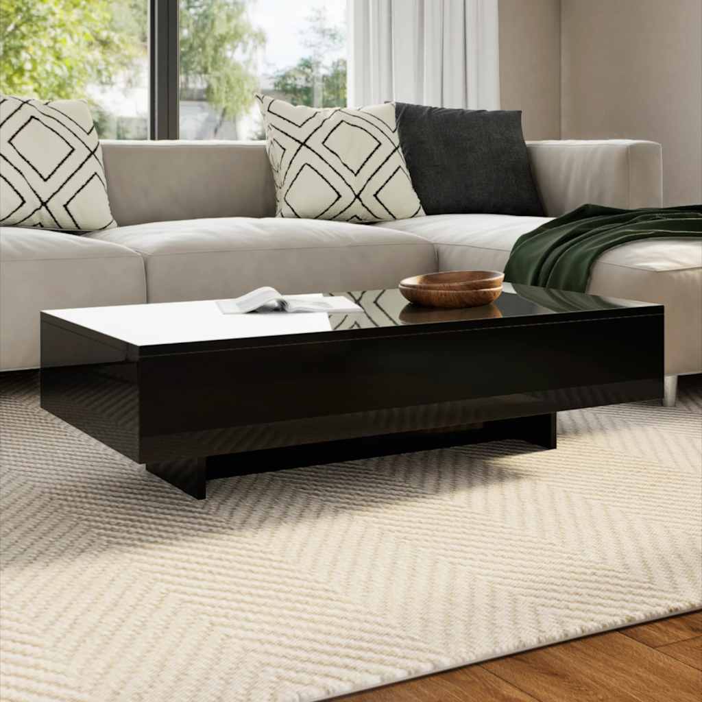 244023 vidaXL Coffee Table High Gloss Black