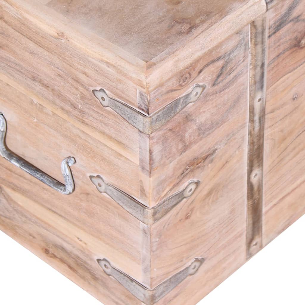 244054 vidaXL Two Piece Storage Chest Set Acacia Wood