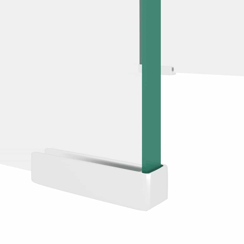244126 vidaXL TV Stand/Monitor Riser Glass Clear 40x25x11 cm