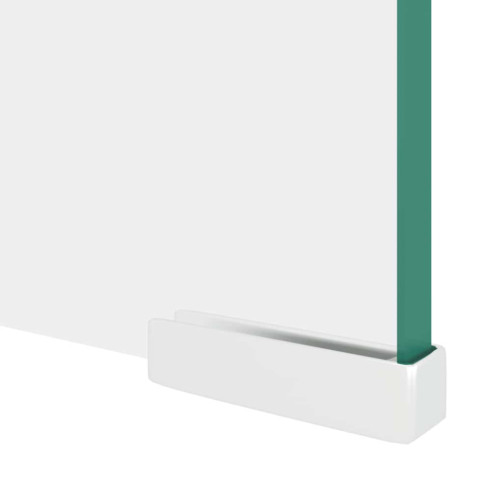 244132 vidaXL TV Stand/Monitor Riser Glass Clear 110x30x13 cm