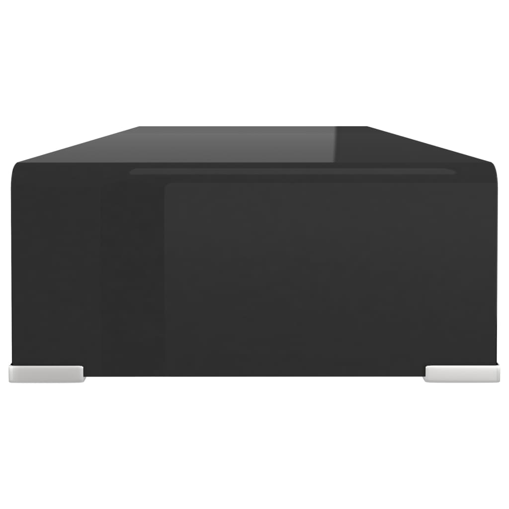 TV Stand | Black | Tempered Glass | Medium | Modern | TV Stand