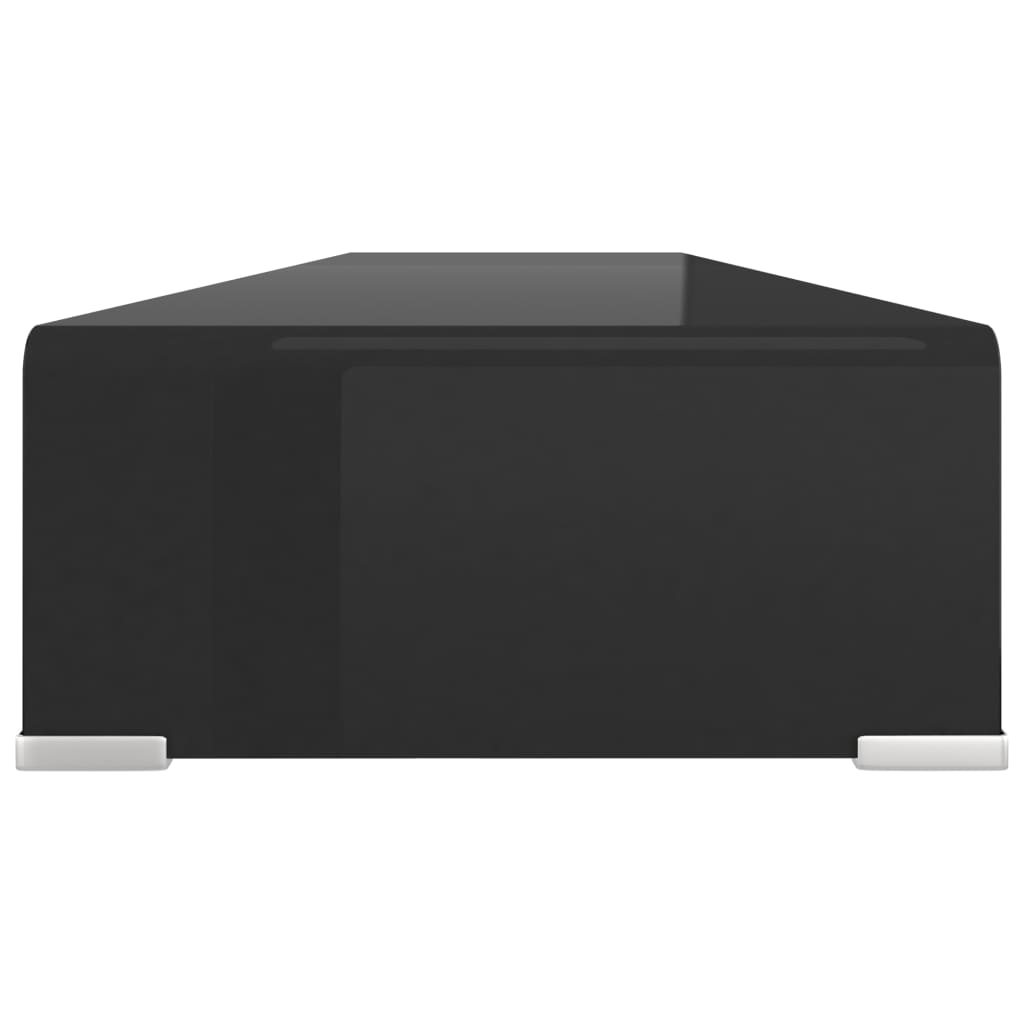 TV Cabinet | Black | Tempered glass, plastic | 120x30x13 cm | TV Cabinet