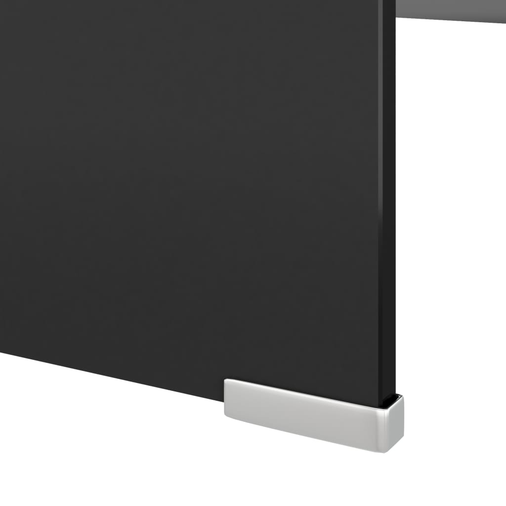TV Cabinet | Black | Tempered glass, plastic | 120x30x13 cm | TV Cabinet