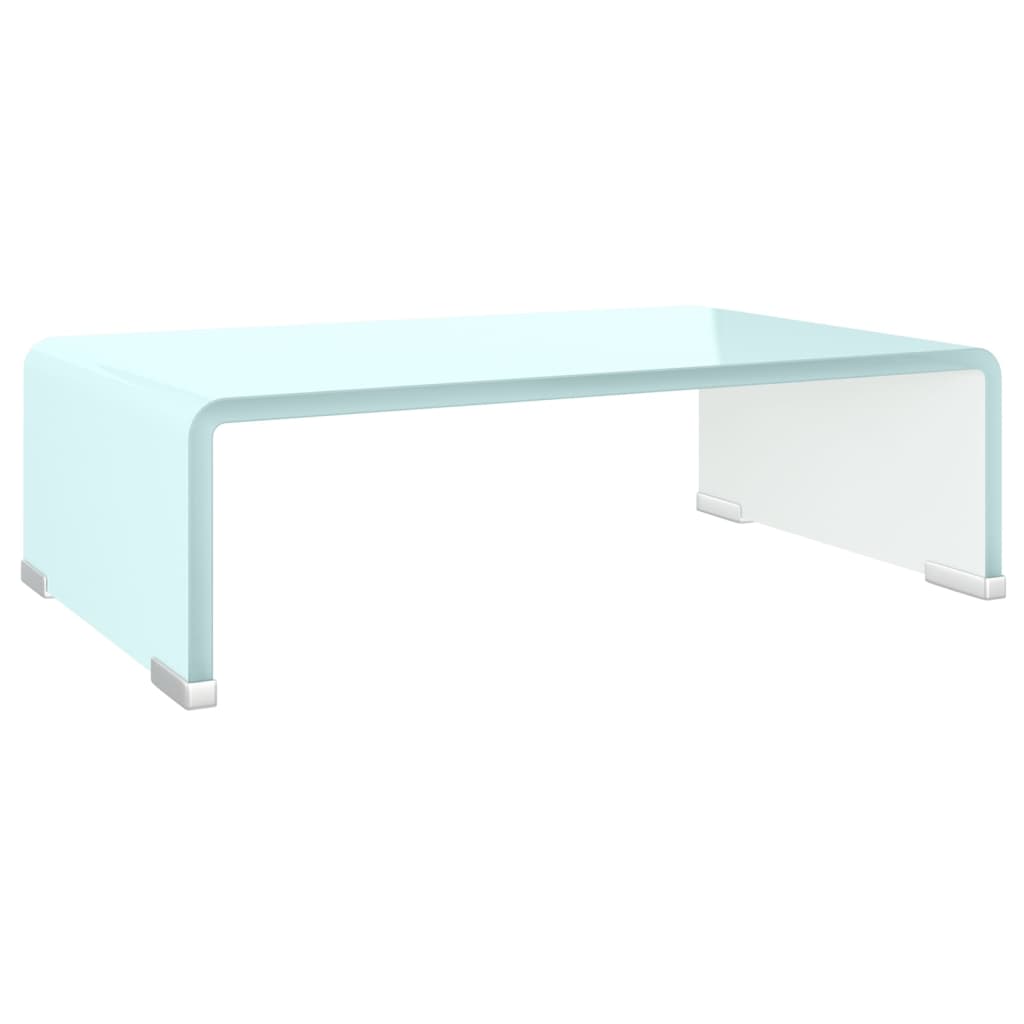 vidaXL TV Stand/Monitor Riser Glass Green 40x25x11 cm