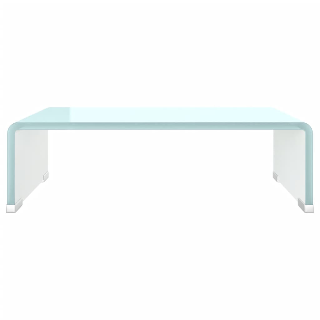 vidaXL TV Stand/Monitor Riser Glass Green 40x25x11 cm