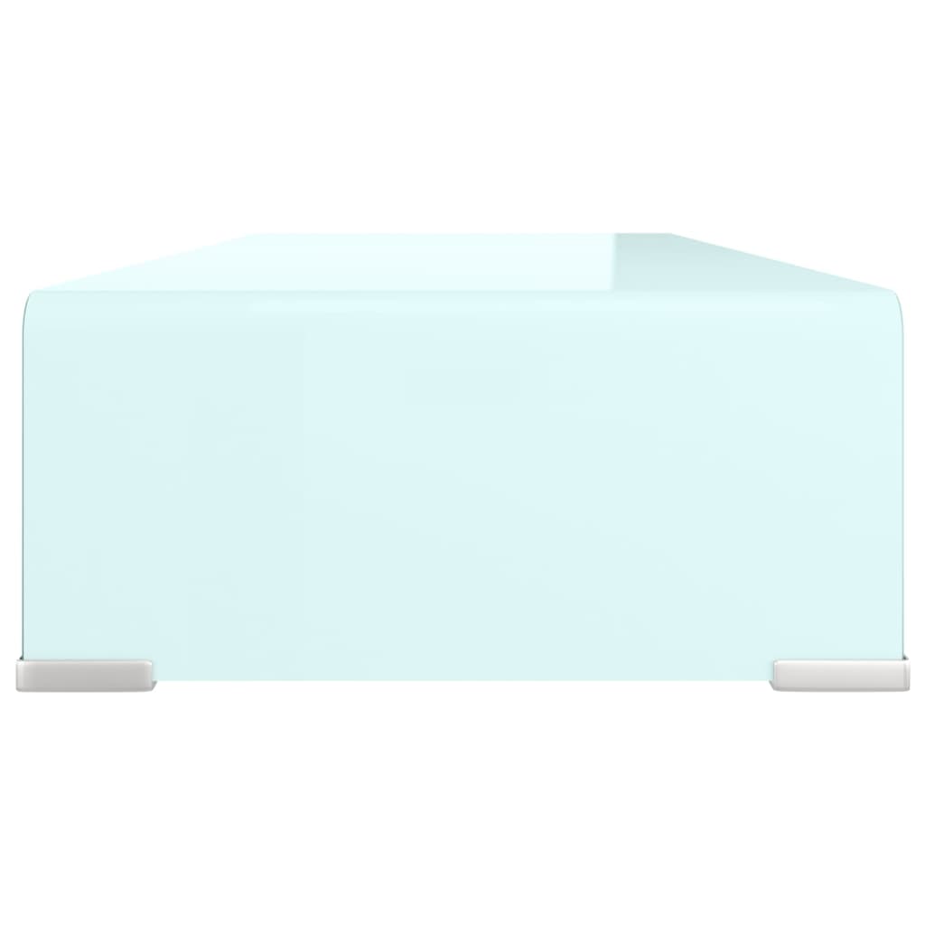 TV Stand/Monitor Riser Glass Green 70x30x13 cm