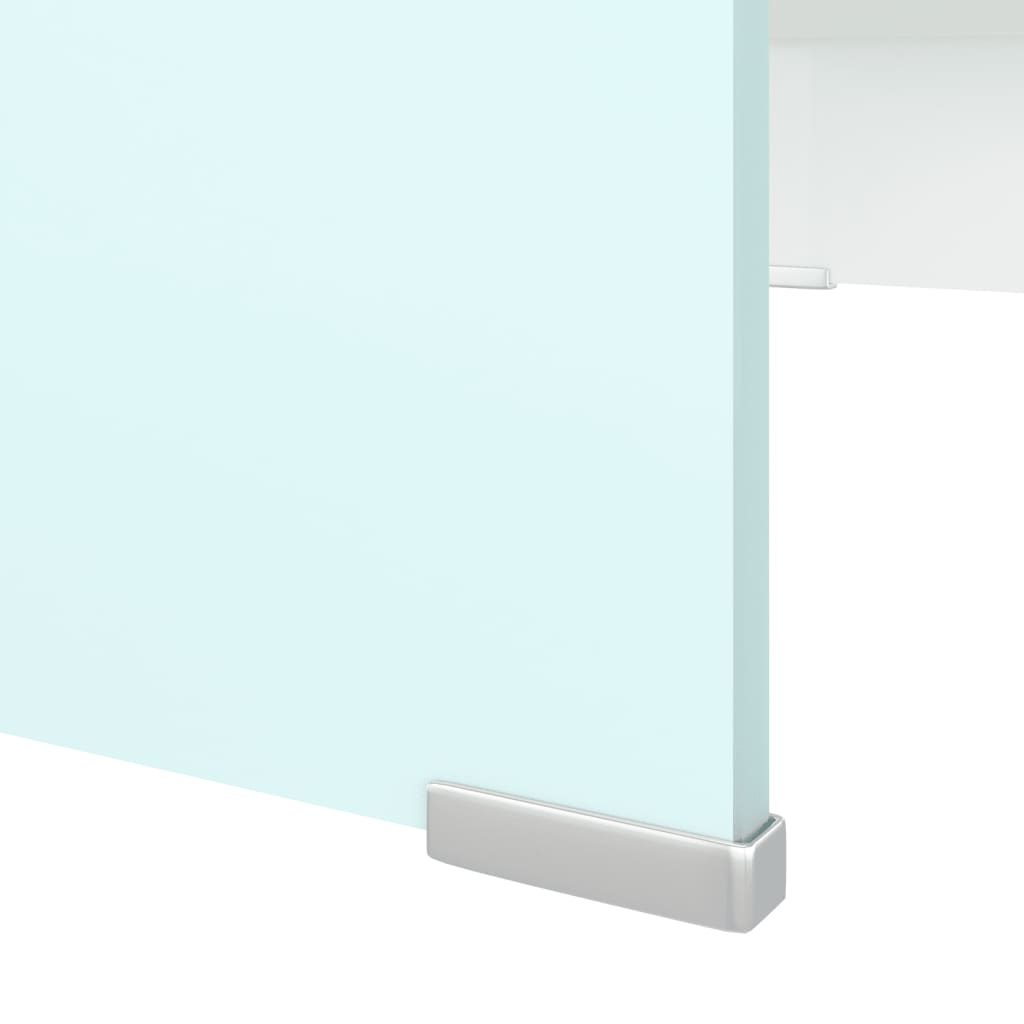 TV Stand/Monitor Riser Glass Green 70x30x13 cm