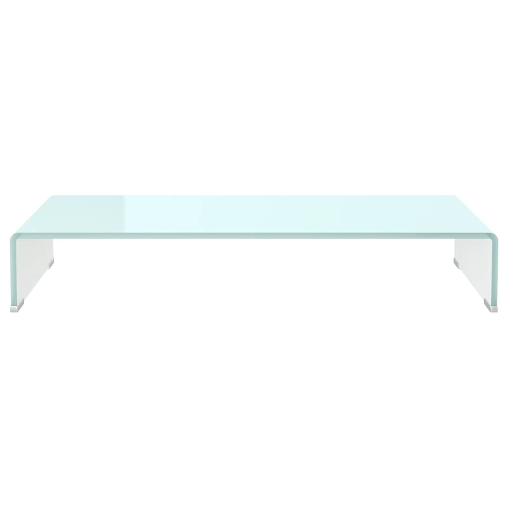 vidaXL TV Stand/Monitor Riser Glass Green 80x30x13 cm