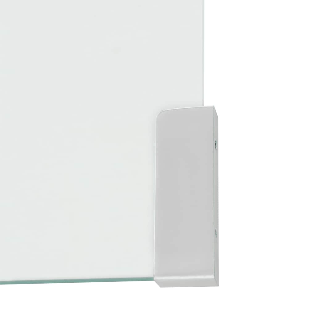 244188 vidaXL Coffee Table Tempered Glass 49,5x50x45 cm Clear