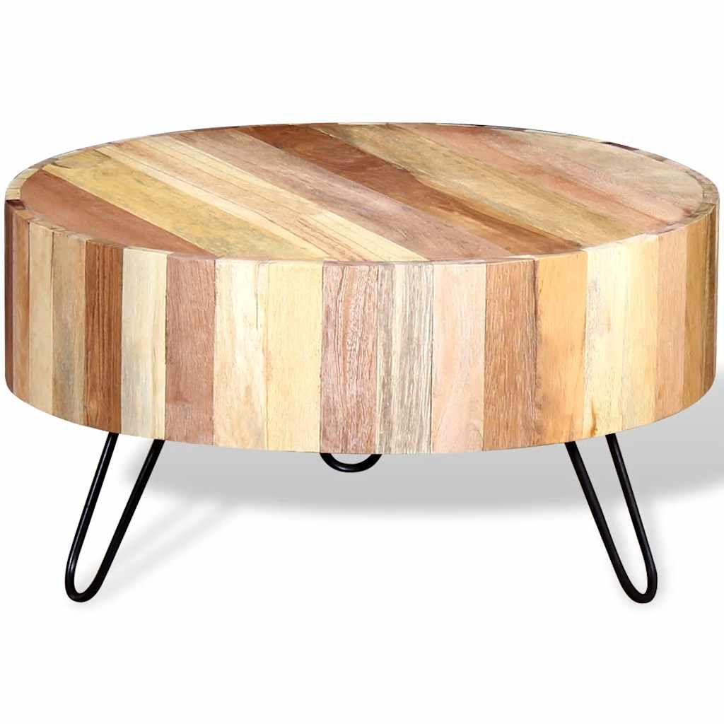 244237 vidaXL Coffee Table Solid Reclaimed Wood