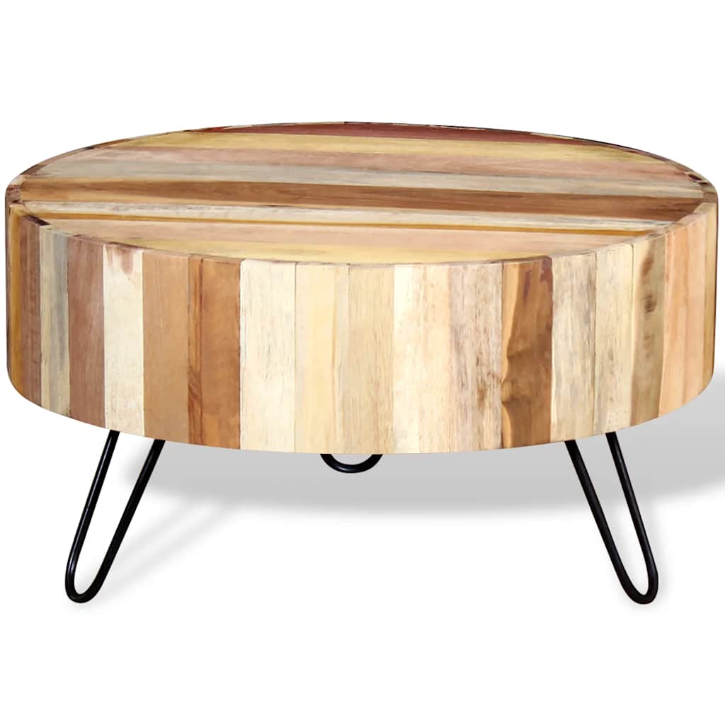 244237 vidaXL Coffee Table Solid Reclaimed Wood