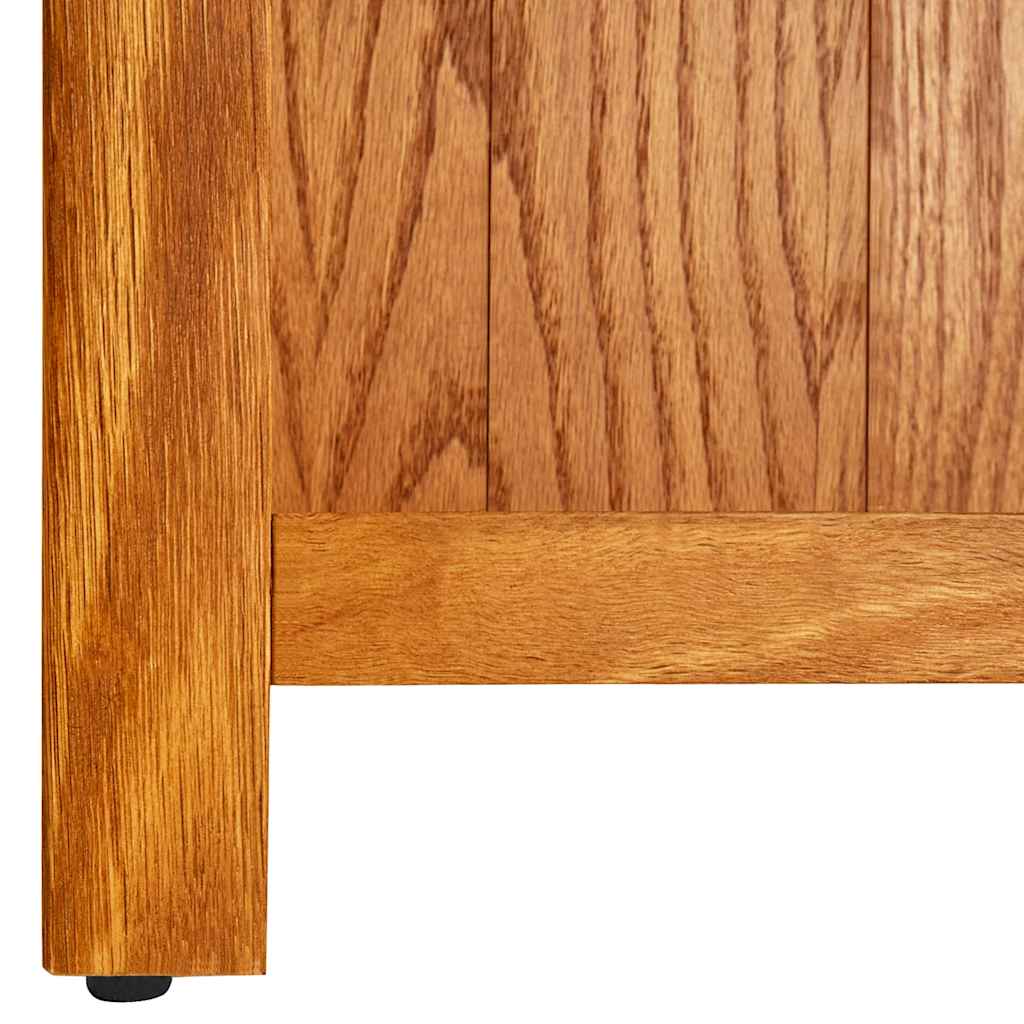 244468 vidaXL 3-Tier Bookcase 70x22,5x82 cm Solid Oak Wood