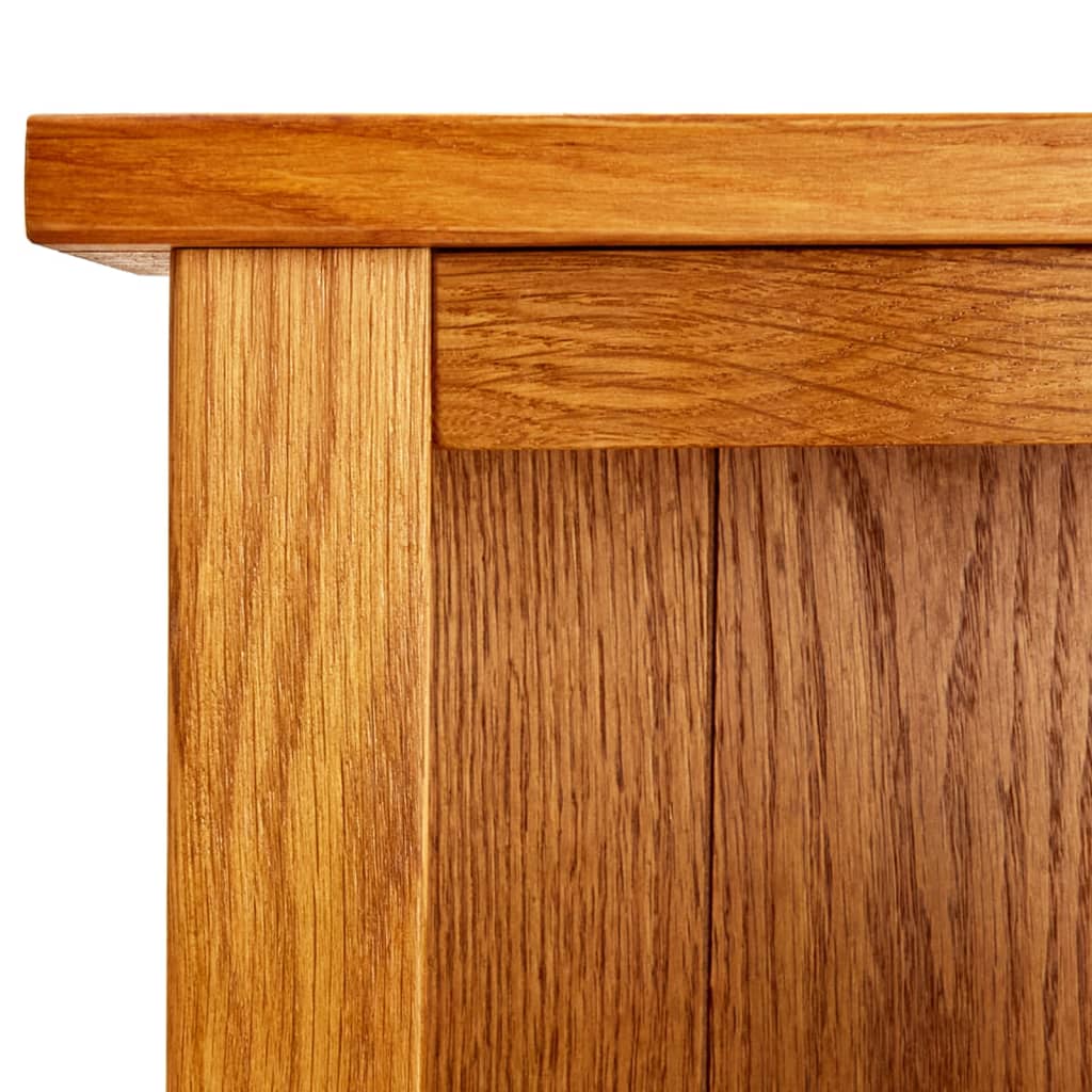 Bookcase | Brown | Solid Oak Wood | 80x22.5x180 cm | Bookcase