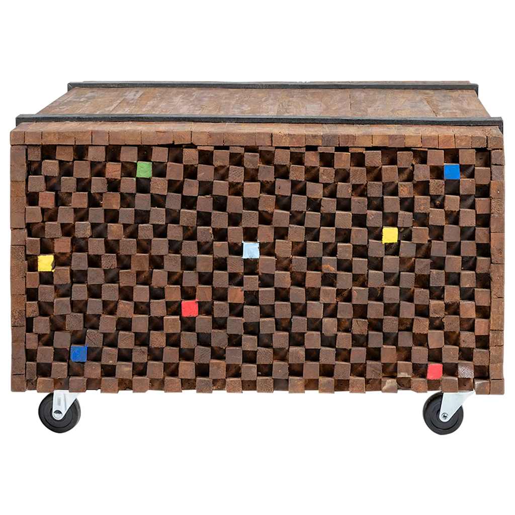 244515 vidaXL Side Table Teak 60x60x38 cm